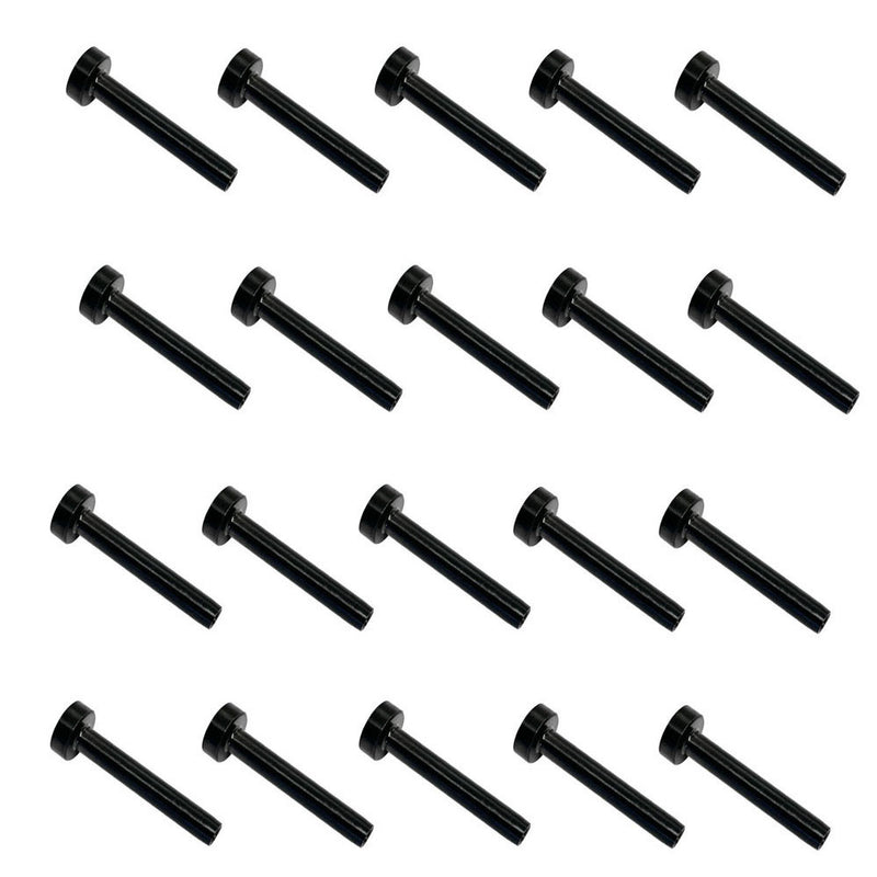 20 Pc T316 Black Oxide Stainless Steel Cable Railing Dome Swage For 1/8" Cable