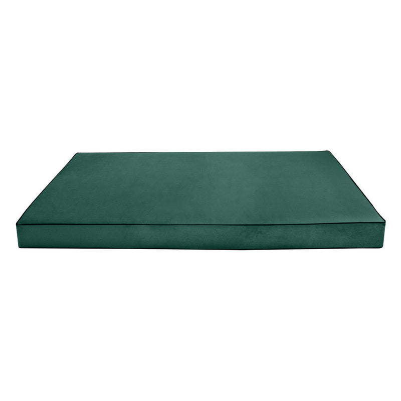 STYLEV1 TwinXL Velvet ContrastPipe IndoorDaybed Mattress Pillow|COVER ONLY|AD317