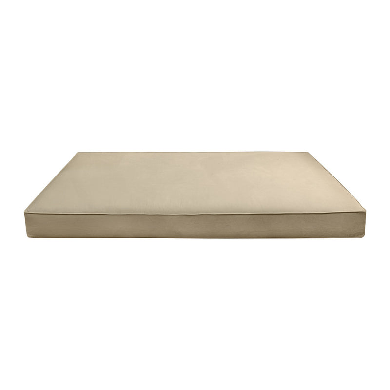 STYLE V2 TwinXL Velvet Pipe Trim Indoor Daybed Mattress Pillow |COVER ONLY|AD304