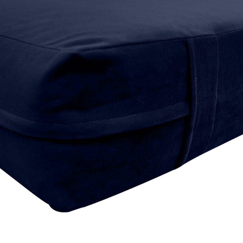 STYLE V3 Full Velvet Knife Edge Indoor Daybed Mattress Pillow |COVER ONLY| AD373