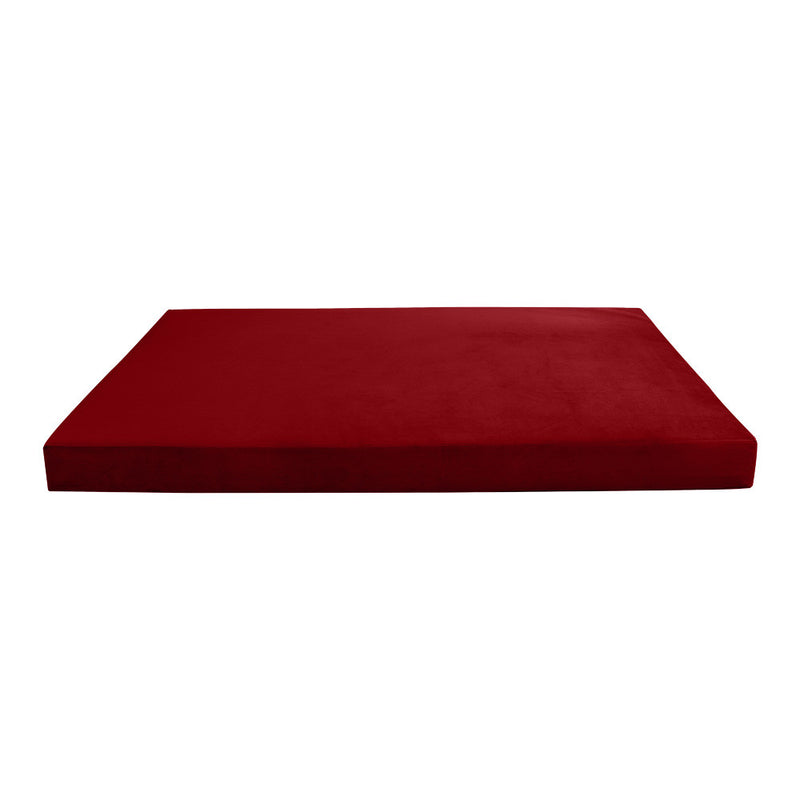 STYLE V4 Full Velvet Knife Edge Indoor Daybed Mattress Pillow |COVER ONLY| AD369