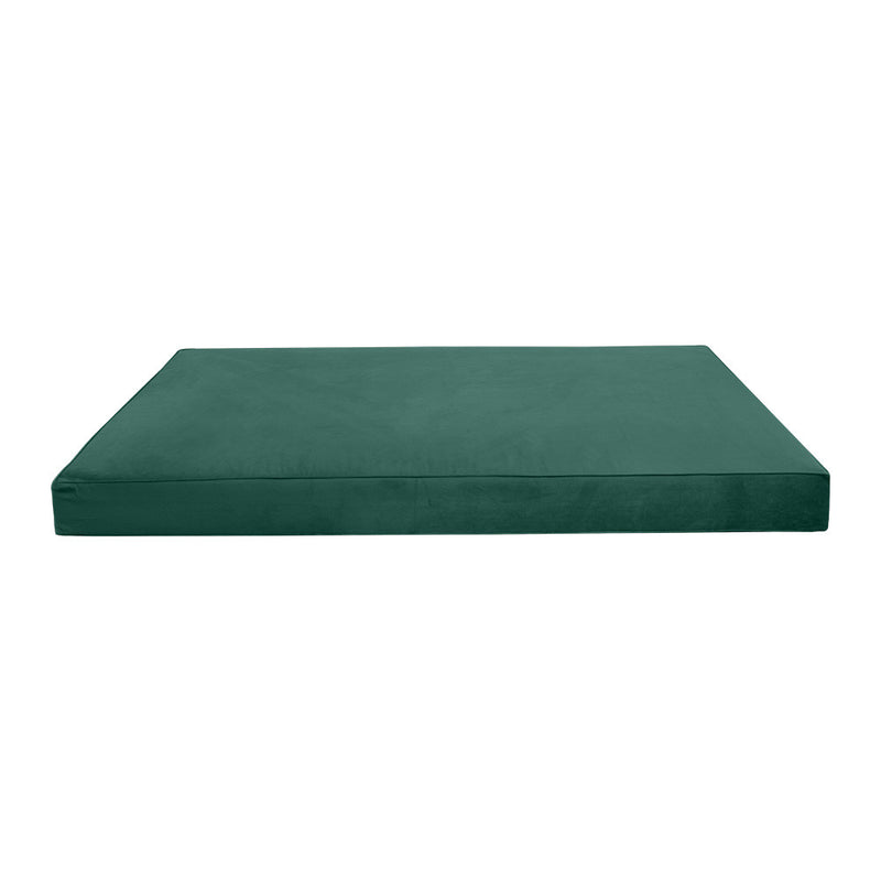 STYLE V4 Full Velvet Pipe Trim Indoor Daybed Mattress Pillow |COVER ONLY| AD317