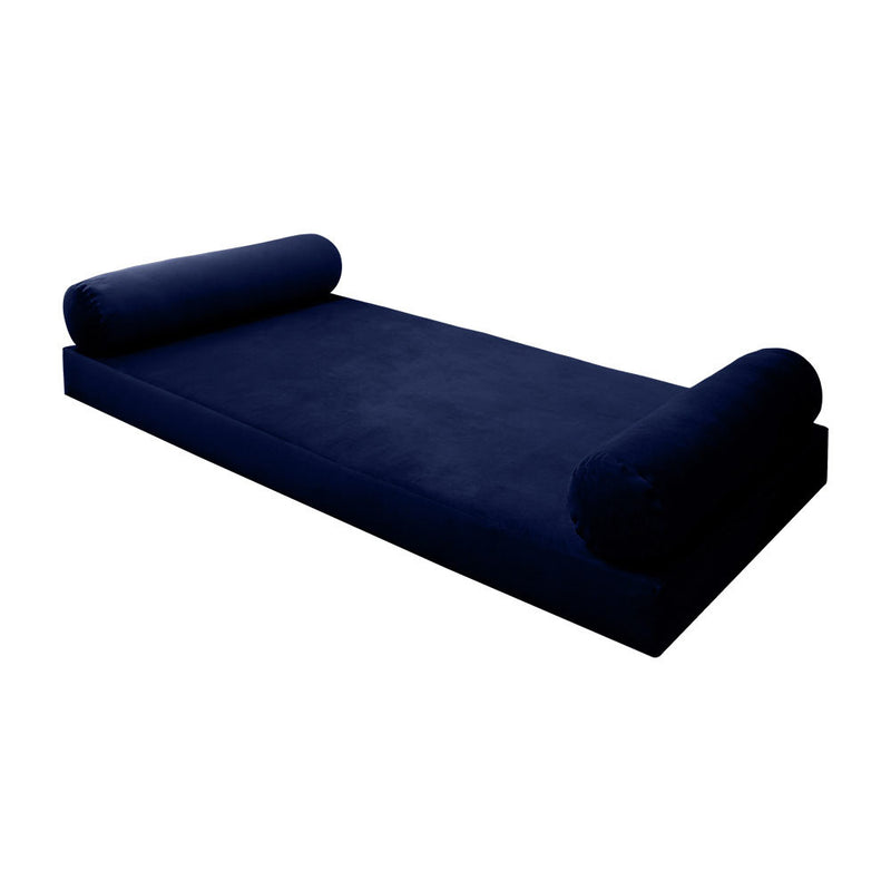 STYLE V5 Full Velvet Knife Edge Indoor Daybed Mattress Pillow |COVER ONLY| AD373