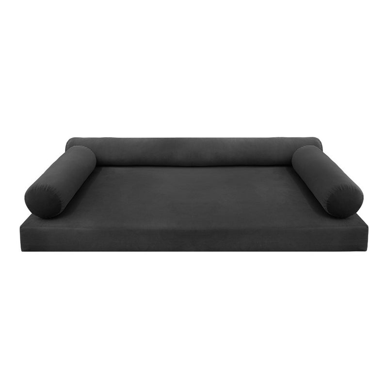 STYLE V6 Full Velvet Knife Edge Indoor Daybed Mattress Pillow |COVER ONLY| AD350