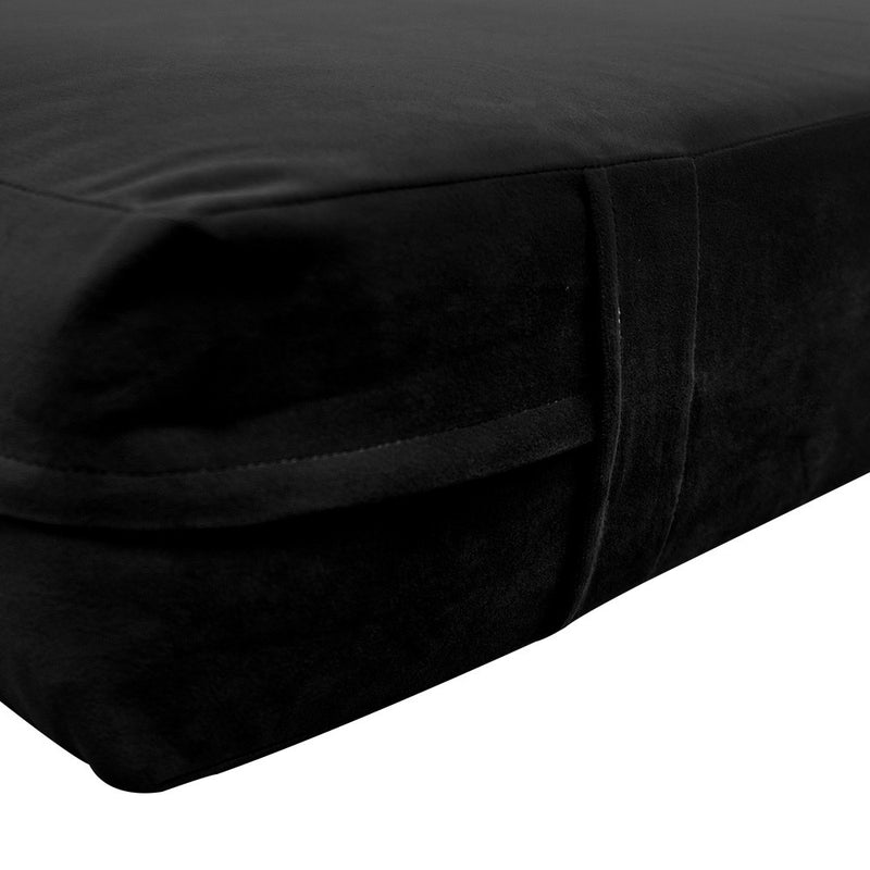 STYLE V6 Twin-XL Velvet Knife Edge Indoor Daybed Mattress Pillow |COVER ONLY| AD374