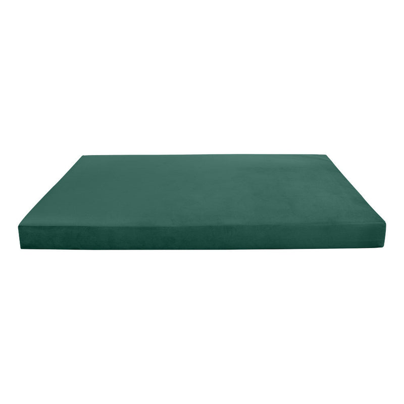 STYLE V1 Twin Velvet Knife Edge Indoor Daybed Mattress Pillow |COVER ONLY| AD317