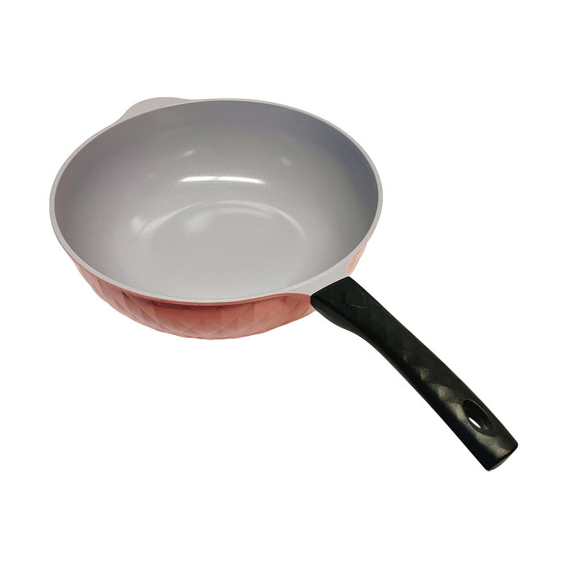 13-1/2" Ceramic Frying Wok Cookware Nonstick Ceramic Interior Exterior Cooking