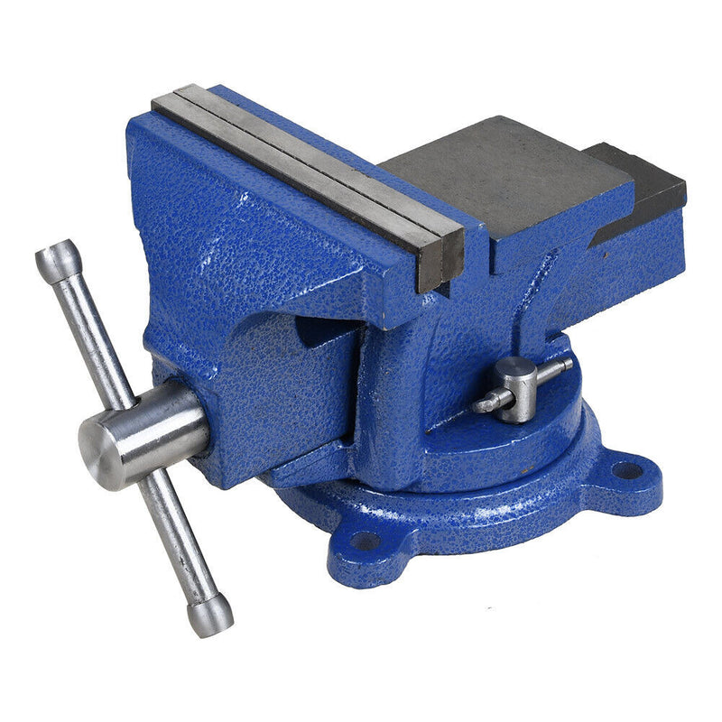 Heavy Duty 5" Bench Vise Anvil Swivel Locking Base Table Top Jaw Clamping Vise