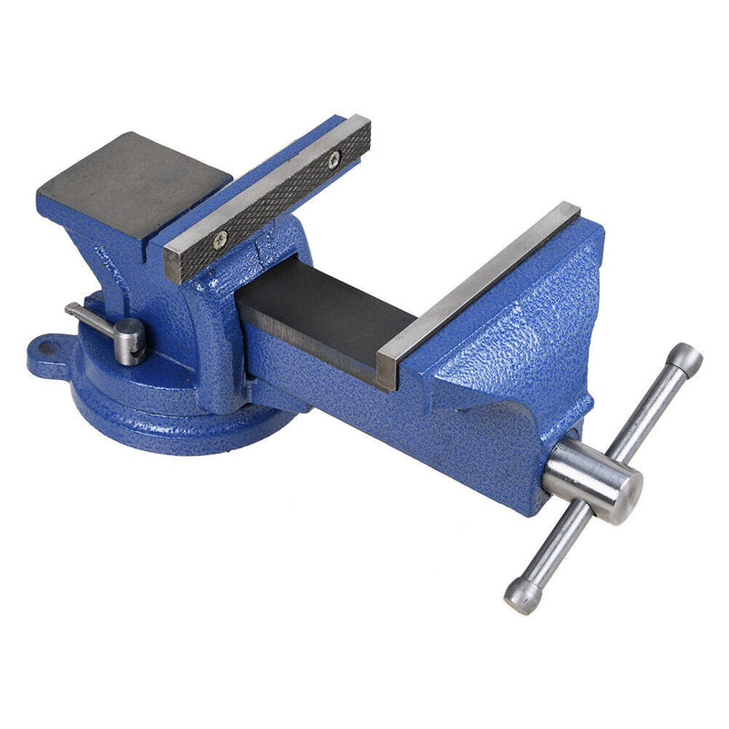 Heavy Duty 5" Bench Vise Anvil Swivel Locking Base Table Top Jaw Clamping Vise