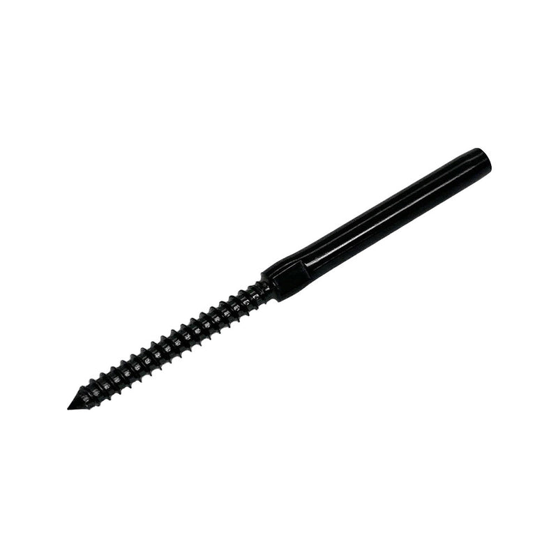 10 Pc T316 SS Black Oxide 1/8" Hand Swage Lag Stud For 1/8" Cable Wire Right Lag