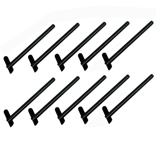 10Pc 1/8" T316 SS Black Oxide Hand Swage Drop Spin Stud For 1/8" Wire Rope Cable