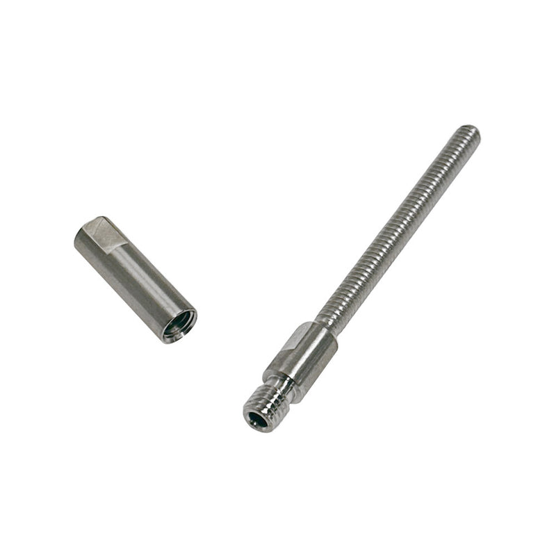 10 Pc Marine Stainless Steel 316 Swageless Stud 1/4" Full Thread For 1/8" Cable