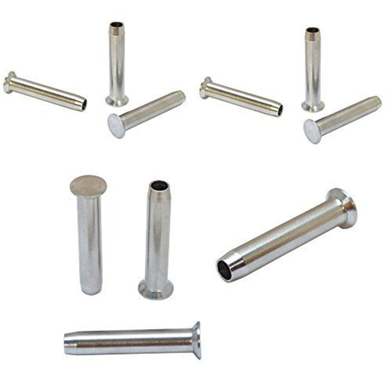 Stainless Steel 316 Swage Stemball Fittings for WOOD POST 1/8", 3/16", 1/4" Cable Size 10PC