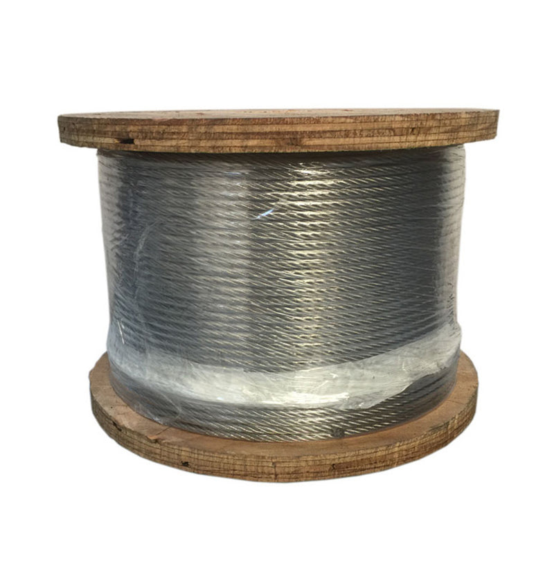 T316 STAINLESS STEEL Cable Rail Wire Rope 1x19, 7x19 Strands Construction