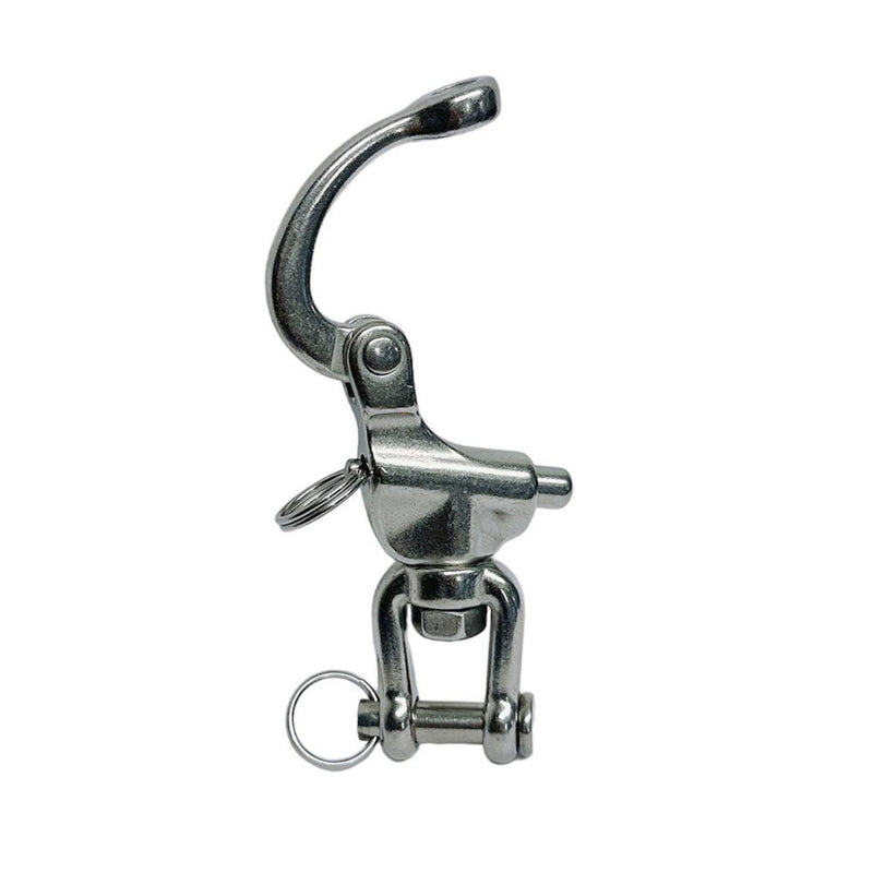 Marine Boat Stainless Steel 3-1/2" Jaw Swivel Snap Shackle 1,500LB WLL Yacht