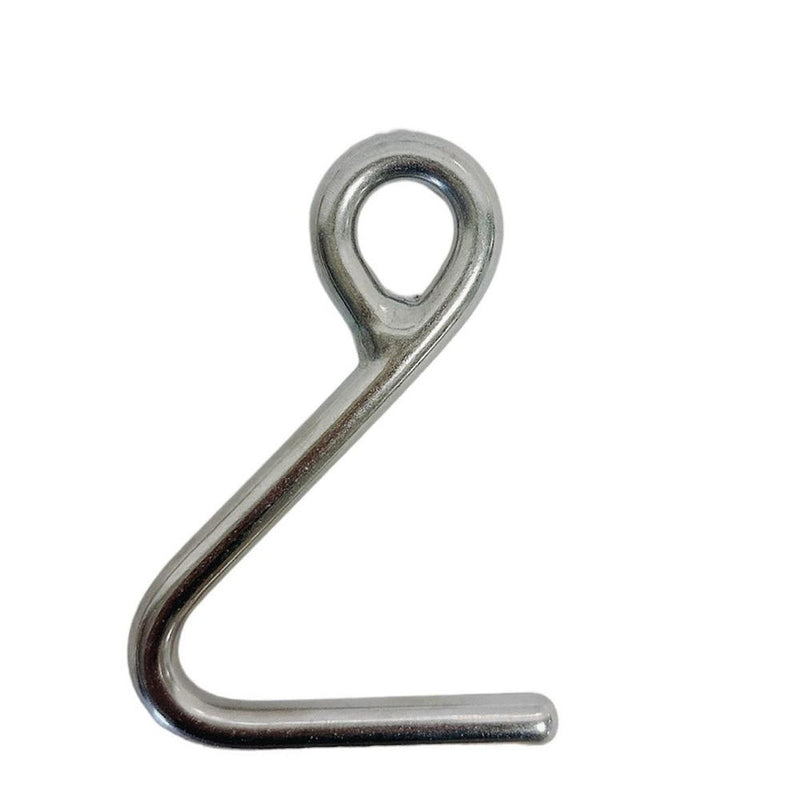 Marine Boat Stainless Steel T316 1/4" Cunningham Hook Top Dock Deck Rope Yacht