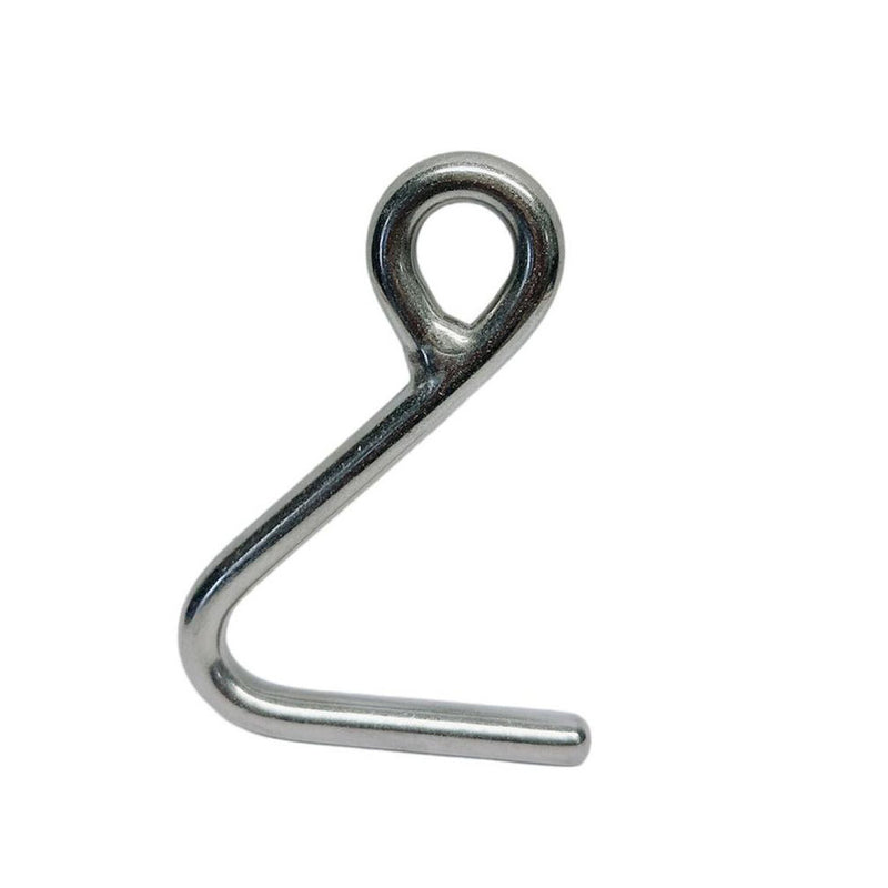 Marine Boat Stainless Steel T316 1/4" Cunningham Hook Top Dock Deck Rope Yacht