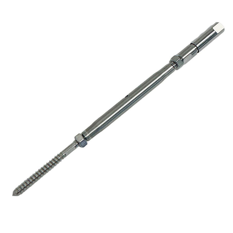 Marine Boat Stainless Steel Swageless & Lag Turnbuckle For 1/8" Cable Wire Rope