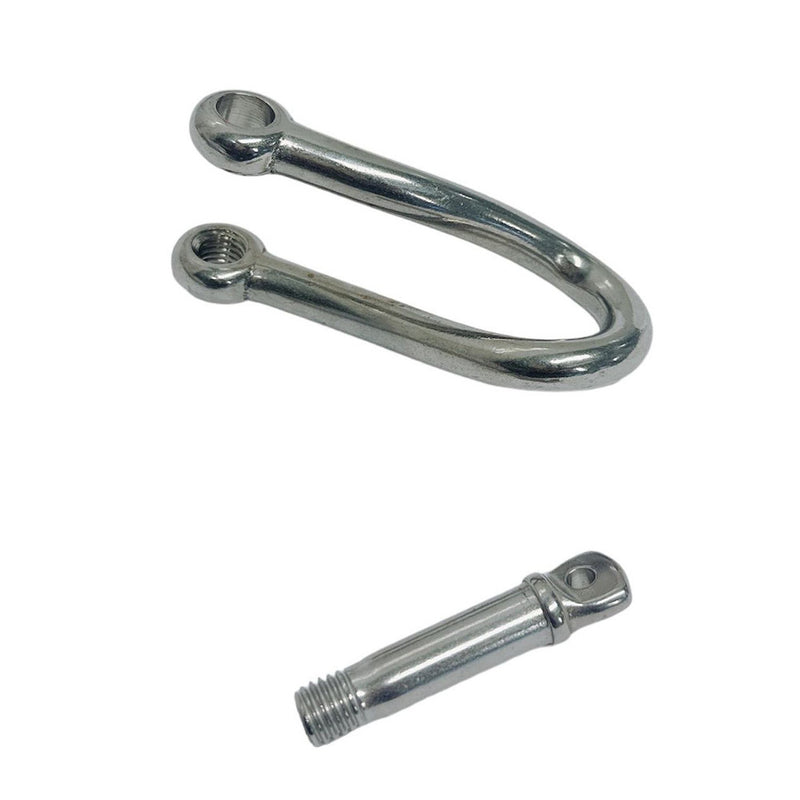 Marine Boat Stainless Steel T316 1/4" Twisted Shackle Screw Pin 750 Lbs WLL