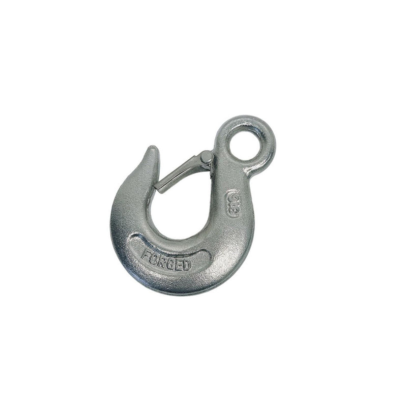 Marine Boat Drop Forged Stainless Steel T316 1/2" Eye Slip Hook WLL 3000 Lb