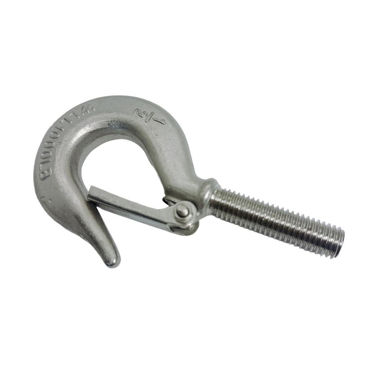 Marine Stainless Steel Threaded Shank Hook Drop Forged Hook _ Various Size