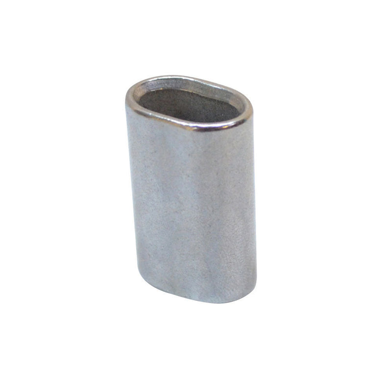 Stainless Steel Wire Rope Oval Sleeves With Chamfer 1/16", 1/8", 3/32", 5/32", 3/16", 1/4", 3/8", 1/2"