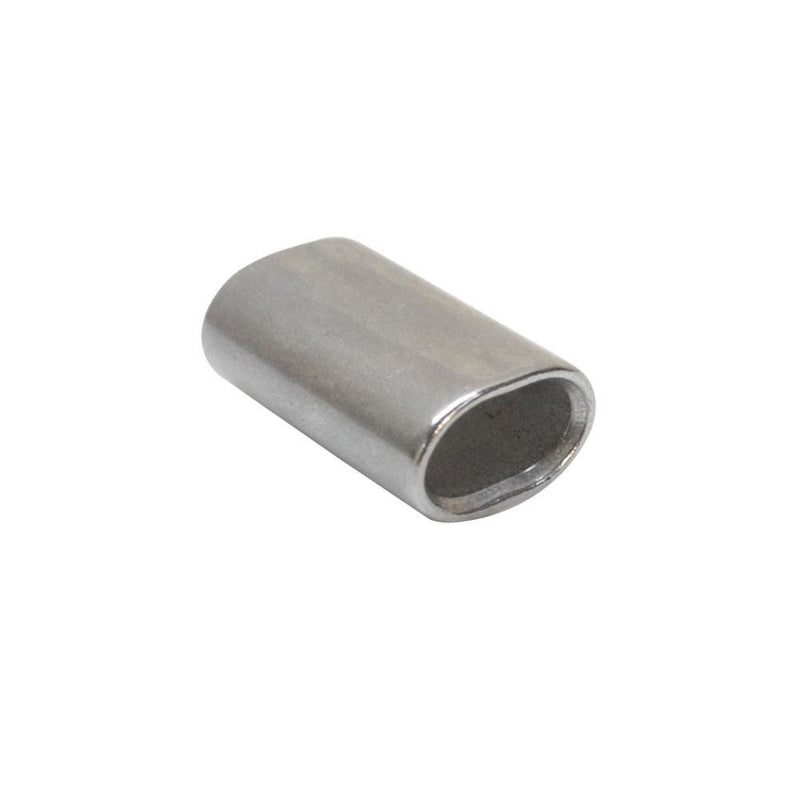 Stainless Steel Wire Rope Oval Sleeves With Chamfer 1/16", 1/8", 3/32", 5/32", 3/16", 1/4", 3/8", 1/2"