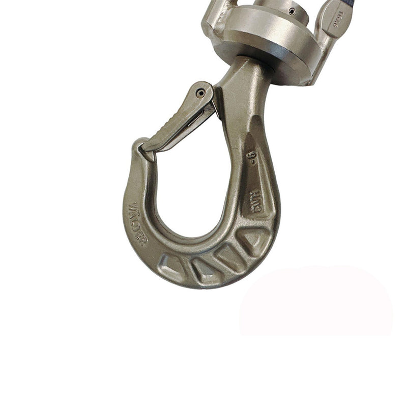 Stainless Steel T316 3/8" Overhead Eye Swivel Hook WLL 5,000 Lbs Load Hook