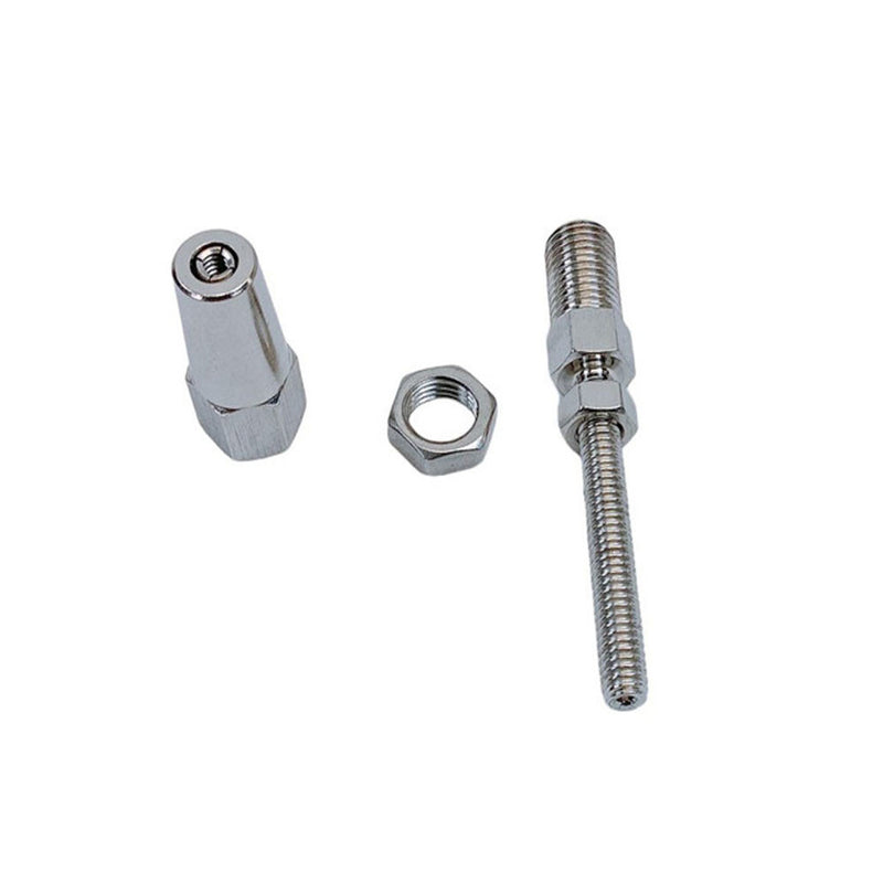 4 Pc Marine Stainless Steel 1/8" Swageless Threaded Stud 1/4" Thread 1/8" Cable