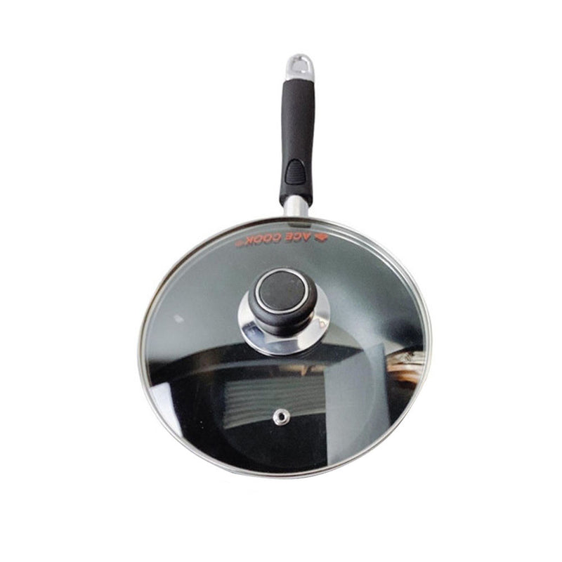 8-1/2" (22CM) Non-Stick Coating Wok Frying Pan With Lid Cooking Pot Cookware