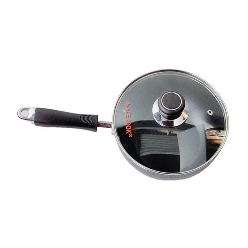 8-1/2" (22CM) Non-Stick Coating Wok Frying Pan With Lid Cooking Pot Cookware