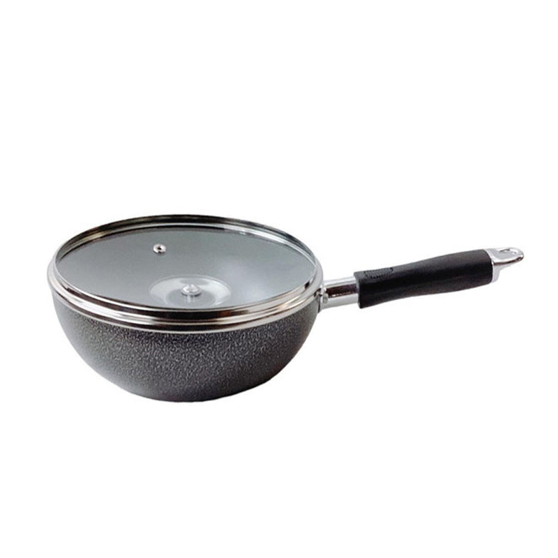 8-1/2" (22CM) Non-Stick Coating Wok Frying Pan With Lid Cooking Pot Cookware